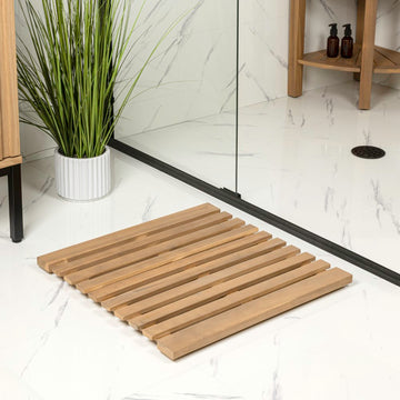 Paige Modern Classic Acacia Wood Slat Mat